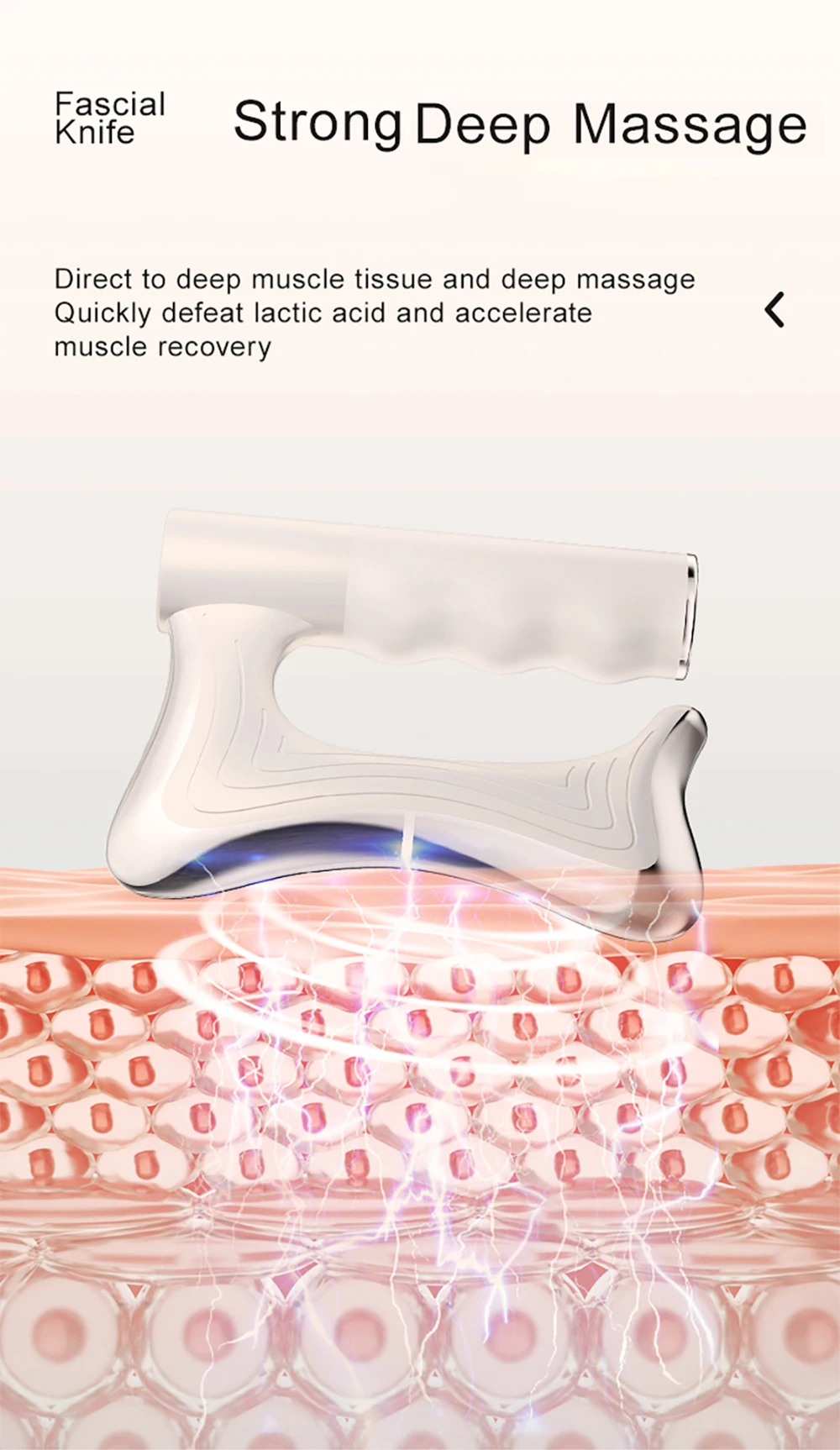 Electric Deep Tissue Massage Blade ƒ?? Heated Fascia Relaxation Tool