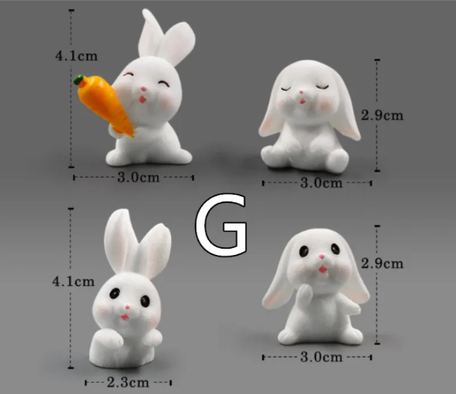 Mini Resin Animal Figurines ƒ?? DIY Micro-Landscape Decor
