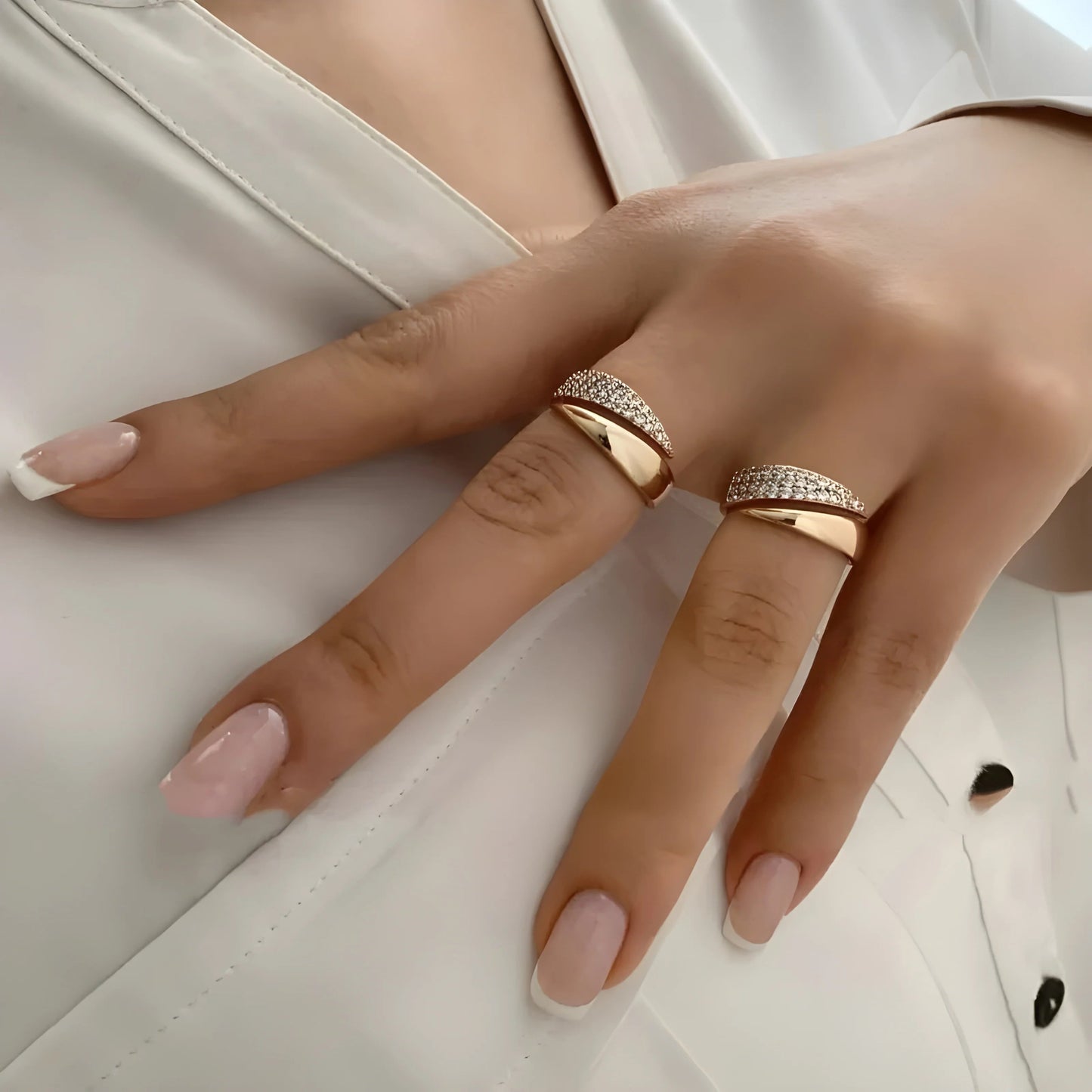 Elegant Adjustable Sparkle Ring